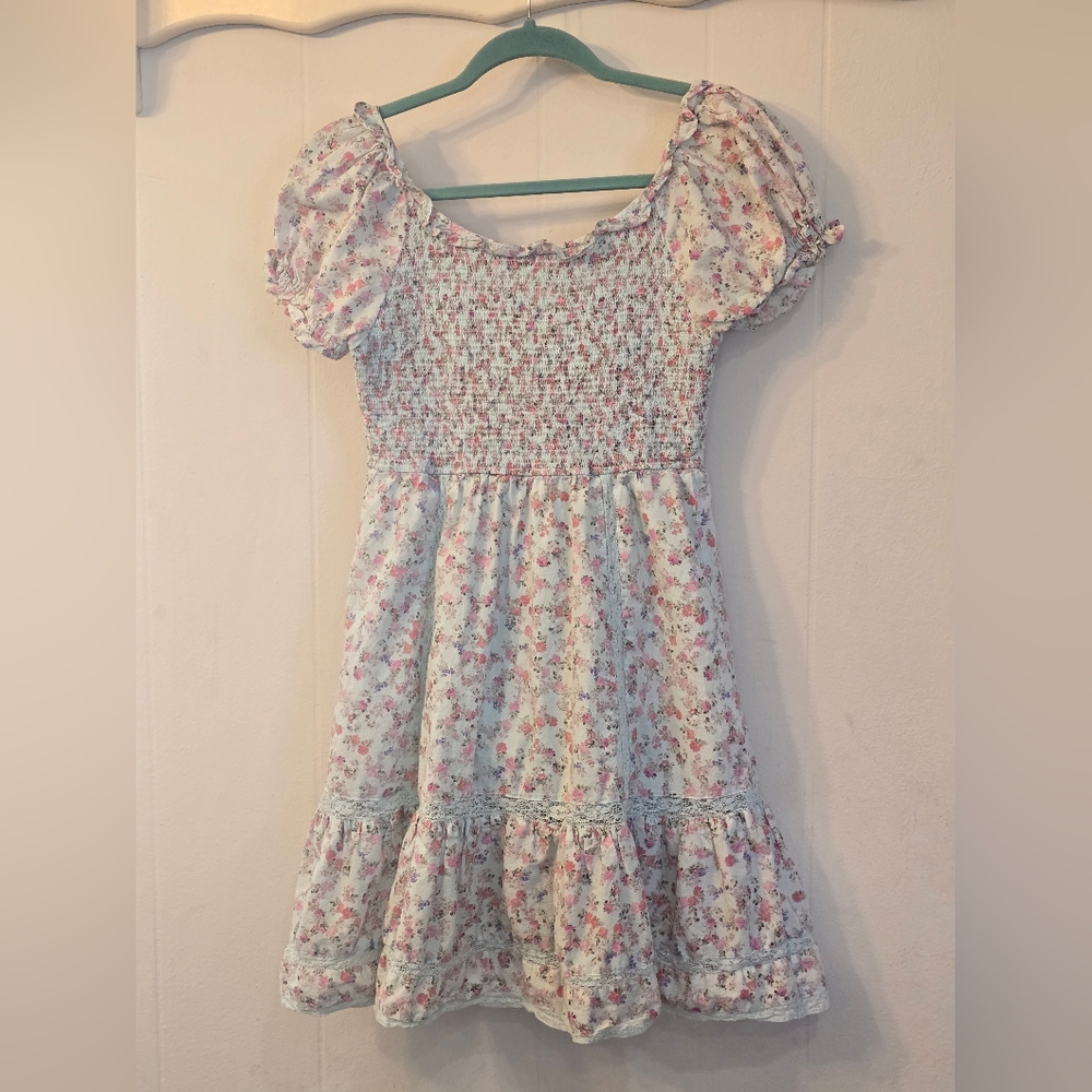 Romantic LoveShackFancy x Target floral mini dress 🌷 100% Cotton